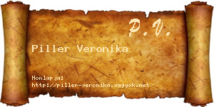 Piller Veronika névjegykártya
